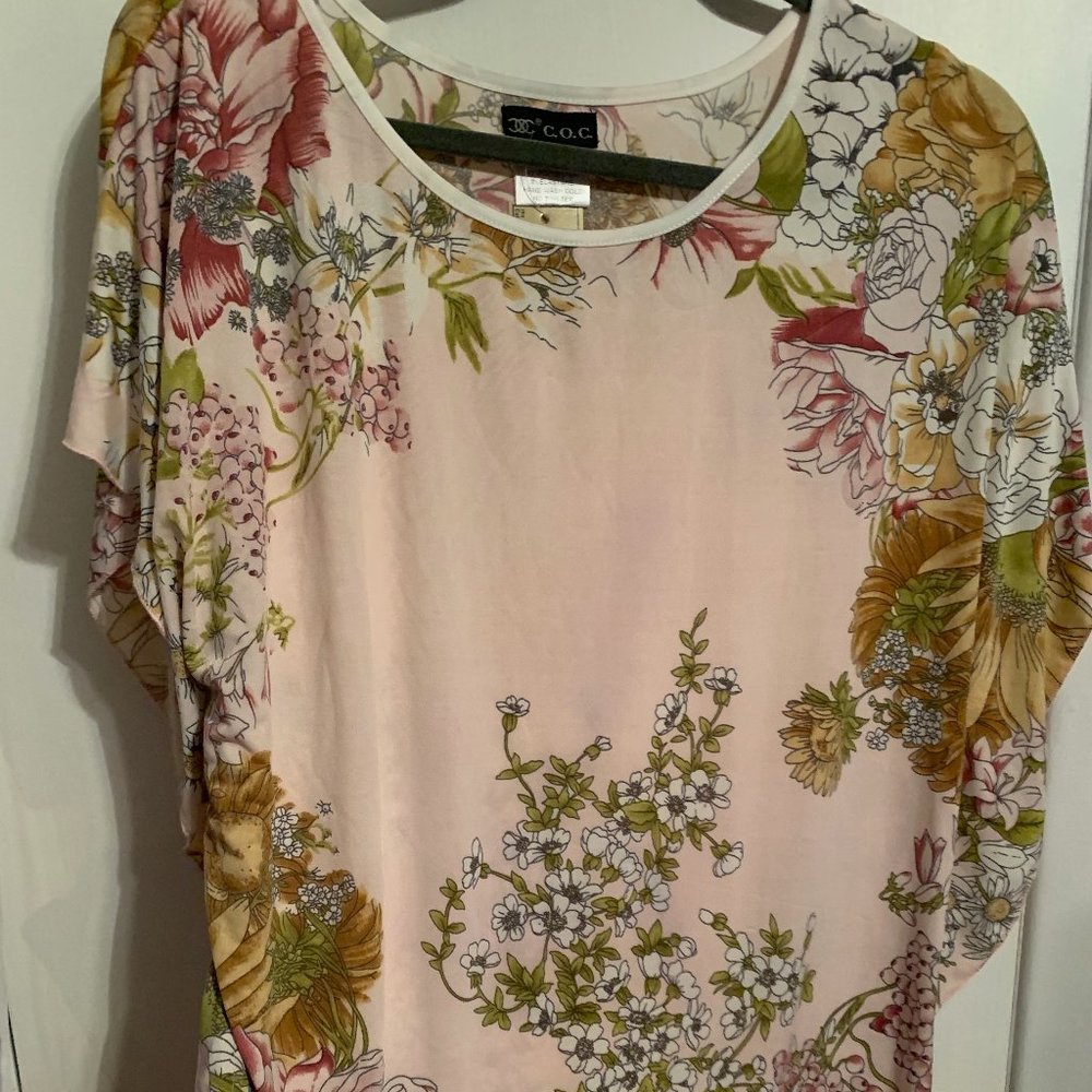 NWT C.O.C Tunic Blouse SZ XL